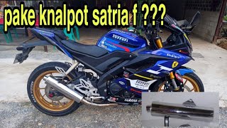 R15 V3 menggunakan knalpot Satria Fu Suara Gahar tapi aman di jalan raya R15VLOG [upl. by Onavlis]