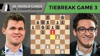 Carlsen vs Caruana Tiebreak Game 3 Analysis  World Chess Championship 2018 [upl. by Clapp]