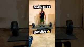 405 lb 4 Plate Deadlift 8 Reps lift [upl. by Anayra111]