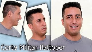 ✂ Corte Militar Flattopper by Moisés de Carvalho [upl. by Euqilegna651]