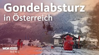 Gondelabsturz in Österreich im Ötztal  vier Schwerverletzte  WDR Aktuelle Stunde [upl. by Frankel559]