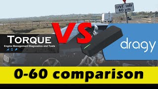 Torque App vs Dragy  060mph Comparison [upl. by Aksoyn488]