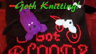 Goth Knitting – DIY haul amp pattern recommendations [upl. by Adnael]