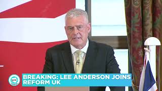 I will not apologise  Lee Anderson stands by his comments  Press Conference Speech [upl. by Kimmie113]