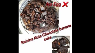 Easy recipe Raisins Nut Chocolate Banana cake in lockdown kidslovedit 🎂😋 [upl. by Ofloda335]