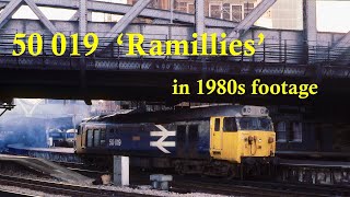 Trains in the 1980s  Class 50s  50 019 Ramillies [upl. by Akkimat]