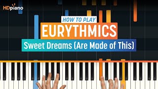 Piano Lesson for quotSweet Dreams Are Made of Thisquot by Eurythmics  HDpiano Part 1 [upl. by Toback31]