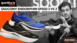 Saucony Endorphin Speed 3 vs 2 Comparison Shoe Review  Sportitude Running [upl. by Giorgia335]