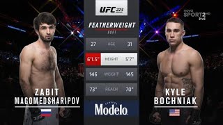 Zabit Magomedsharipov vs Kyle Bochniak [upl. by Ahsotan]