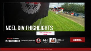 Wombwell Town vs Shirebrook Town 260923 [upl. by Nilesoj]