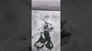 How to draw zenitsu drawing demonslayer drawing subscribe [upl. by Rola]