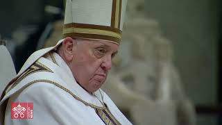 Highlights 25 January 2023 Celebration of Second Vespers Pope Francis [upl. by Ardehs]