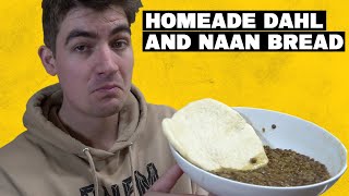 Homemade Dahl and Naan Bread [upl. by Dnaletak]