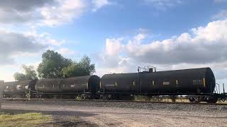 Union Pacific from CPKCS in Baton Rouge today Pulling back into the UP Yard [upl. by Edylc]