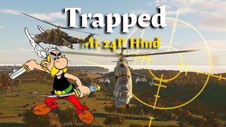 Trapped Mi24P Hind Attack Helicopter [upl. by Herculie]