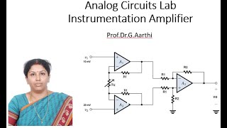 Instrumentation Amplifier using OpAmp IC741 [upl. by Verney]