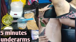 5 min mai underarms kaise kareUnderarms kaise kareWhite Chocolate waxWaxing karne ka aasan tarika [upl. by Conlee]