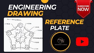 How To Draw a Reference Plate  Engineering Drawing Guide  Muhammad Kamran [upl. by Templia]