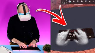 Track A Keyboard In VR Using The Oculus Quest 2 [upl. by Ahsael]