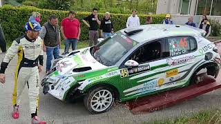 40° Rally della Marca 2024 P s 3 Mostaccin Vettura 45 incidentata [upl. by Aihtibat]