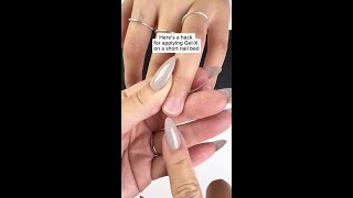 How to apply GelX on a short nail bed [upl. by Namrehs158]