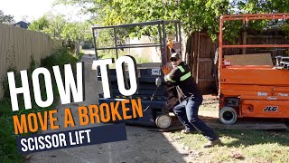 How to Move a Broken Scissor Lift [upl. by Lillywhite]