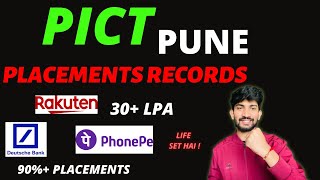 PICT Placement Records 2022  Pune Institute of Technology Placement College Review  Mhtcet 2022 [upl. by Jessalyn]