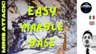 EASY MARBLE BASE  BASETTE EFFETTO MARMO PER MINIATURE [upl. by Atreb]