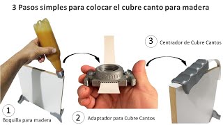 Kit Aplicador Dosificador Esparcidor Dispensador Pegamento Madera Melamina MDF Cubre Tapa Cantos PVC [upl. by Lamrouex516]