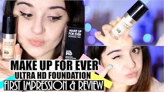 MAKE UP FOR EVER ULTRA HD FOUNDATION ♥ FIRST IMPRESSION amp REVIEW ♥  FashionistaSG [upl. by Brookes]