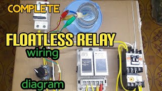 Floatless Relay Diagram  Wiring  Omron 61FG  Man Off Auto Mode  Philippines  Local Electrician [upl. by Natam]