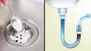 8 Fast and And Easy Ways To Unclog Drains Naturally [upl. by Terb]