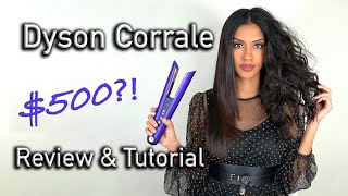 Dyson Corrale Flexible Plate Flat Iron  REVIEW amp TUTORIAL  ARIBA PERVAIZ [upl. by Bound]