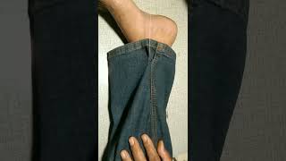 how to narrow jeans on the legs sewingtips [upl. by Albert]