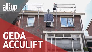 GEDA AcculiftSolarlift met Allup Solarplateau  AllUp [upl. by Gussi]