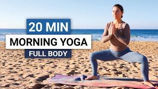 20 Min Morning Yoga Flow  Full Body Yoga For All Levels [upl. by Dorrahs]