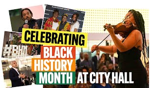 ‘Reclaiming Narratives At City Hall’s Annual Black History Month Reception  Mayor of London [upl. by Nedi946]