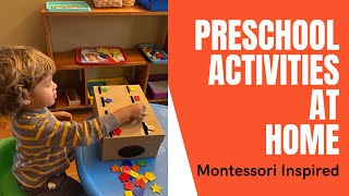 Daily Preschool at Home Activities Montessori Inspired [upl. by Allimrac]