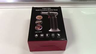 Homitt Refillable Butane Cooking Torch Review [upl. by Ahswat]