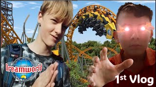 DreamWorld Rides on the Gold Coast Vlog 1 [upl. by Slin]