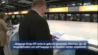 Nu ook zelf bagage inchecken in Vertrekhal 3 [upl. by Tibold]