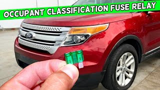 Ford Explorer Occupant Classification Sensor Fuse Relay Location Replacement 2011 2012 2013 2014 201 [upl. by Hsirap]