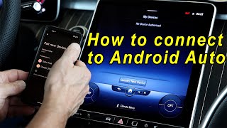 How to Wireless Android Auto  2023 MercedesBenz MBUX System [upl. by Kotick]