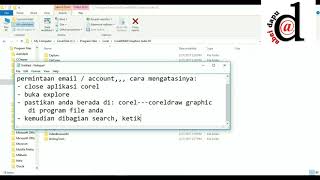 Cara Mengatasi Registrasi Email dan Password Corel Draw [upl. by Ainollopa827]