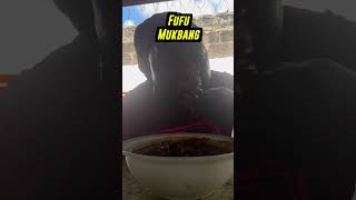 Ghana Fufu Mukbang food westafricanfood africanfood shorts [upl. by Labina797]