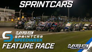 Sprintcars  CPV Speedweek  Borderline  28th Dec 2023  ClayPerView [upl. by Ellehctim]