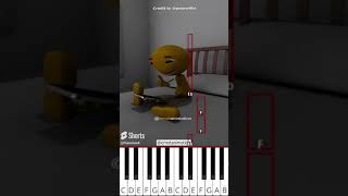 Waking in 3am and checking Phone 😔🧐🤯  Animation Meme emotanimation  Octave Piano Tutorial [upl. by Essilec]