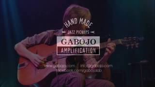 Gypsy Jazz pickup by Gabojo amplification for Selmer Maccaferri style guitar [upl. by Alesiram670]