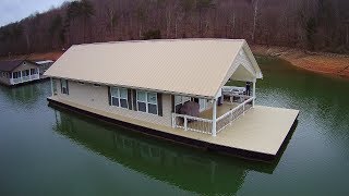 22 x 48 Floating Cabin Approx 1058sqft  3 Bedroom2 Bath For Sale ON Norris Lake TN  SOLD [upl. by Alpheus]