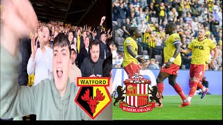 Watford get a late winner to beat top of the league Watford vs Sunderland Matchday Vlog [upl. by Seek]